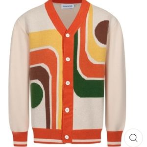 Retro geometric sweater